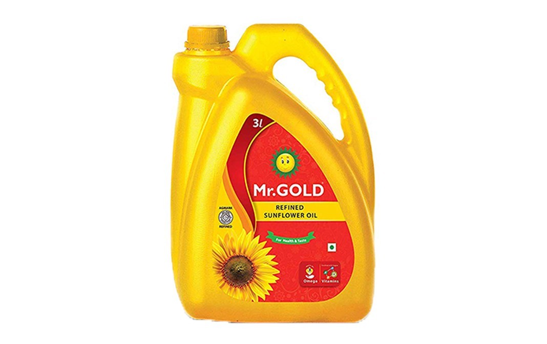 Mr. Gold Refined Sunflower Oil    Can  3 litre